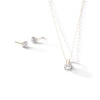 Thumbnail Image 1 of 10K Gold CZ Round Studs and Pendant Set