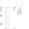 Thumbnail Image 3 of 10K Gold CZ Round Studs and Pendant Set