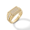 Thumbnail Image 2 of 14K Gold Plated CZ Baguette and Round Oblong Ring