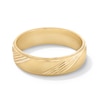 Thumbnail Image 1 of 14K Gold Plated Striped Satin Ring Band