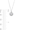 Thumbnail Image 3 of ​​​​​​​Sterling Silver CZ Round Halo Studs and Pendant Set