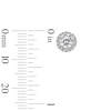 Thumbnail Image 4 of ​​​​​​​Sterling Silver CZ Round Halo Studs and Pendant Set