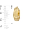 Thumbnail Image 2 of 10K Hollow Gold Wide Hoops