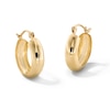 Thumbnail Image 1 of 10K Hollow Gold Thick Hoops