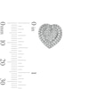 Thumbnail Image 5 of Sterling Silver 1/20 CT. T.W. Diamond Heart Studs and Pendant Set