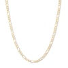 Thumbnail Image 1 of 10K Hollow Gold Beveled Figaro Chain - 24&quot;