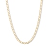 Thumbnail Image 1 of ​​​​​​​10K Semi-Solid Beveled Curb Chain - 26&quot;