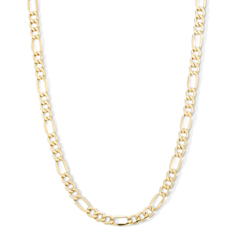 Main Image 1 of 10K Semi-Solid Figaro Chain - 24&quot;