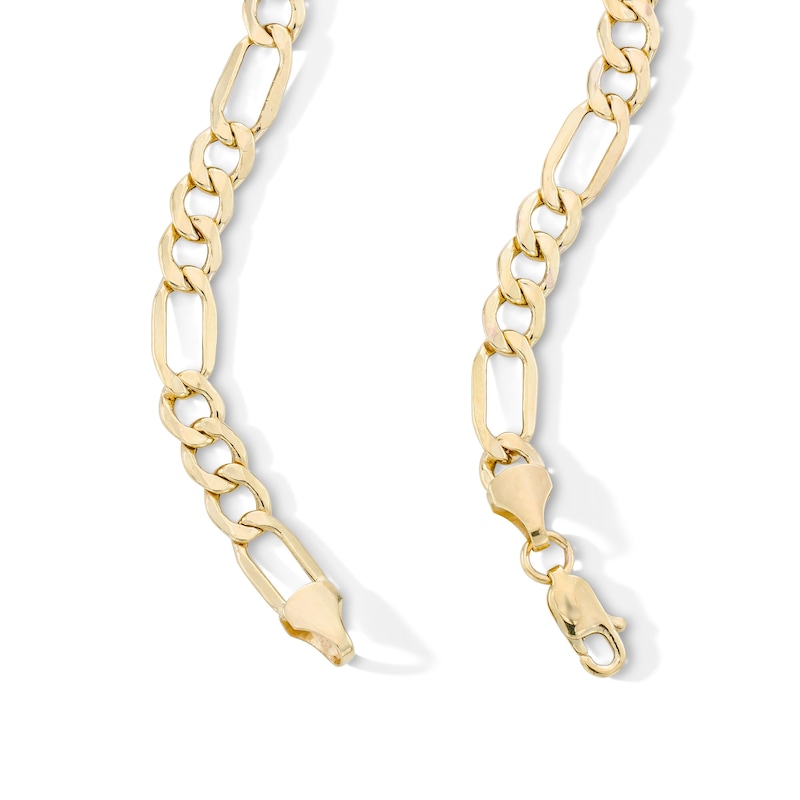 Main Image 2 of 10K Semi-Solid Figaro Chain - 24&quot;