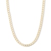 Thumbnail Image 1 of 10K Hollow Gold Beveled Curb Chain - 20&quot;