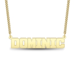 Block Name Necklace - 20&quot;