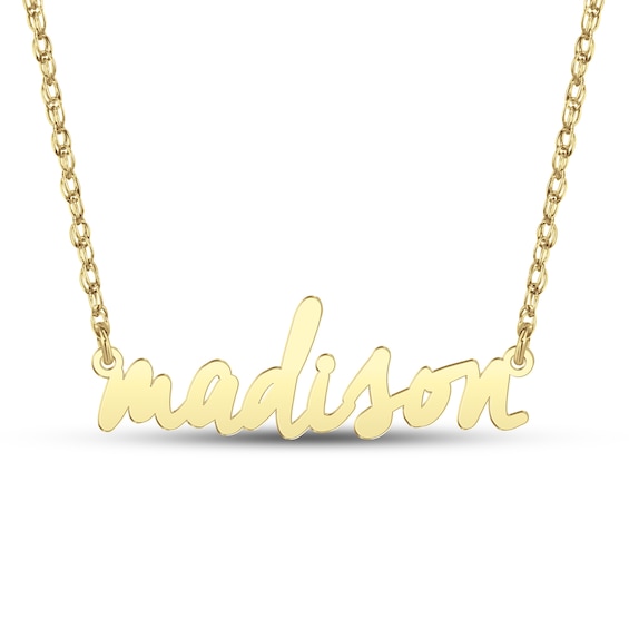 Personalized Lowercase Name Pendant - 16" + 2"