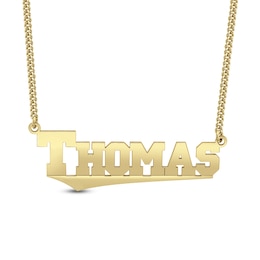 Personalized Varsity Name Pendant - 20&quot;