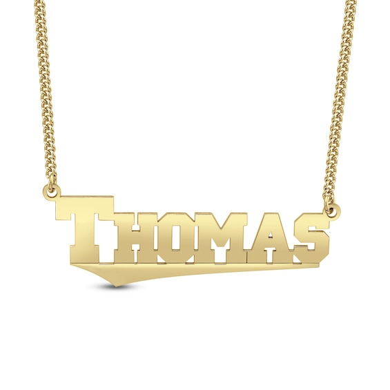 Personalized Varsity Name Pendant - 20"