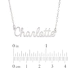 Thumbnail Image 2 of Sterling Silver Handwriting Name Rolo Necklace - 16&quot;