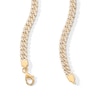 Thumbnail Image 2 of 18K Gold Plated CZ Cuban Chain - 20&quot;