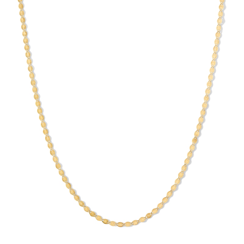 Main Image 1 of 10K Solid Gold Valentino Chain Made in Italy - 18&quot;