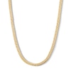 Thumbnail Image 1 of 10K Hollow Gold Flattened Tight Curb Chain Made in Italy - 20&quot;