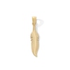 Thumbnail Image 1 of 10K Gold Feather Necklace Charm