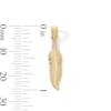 Thumbnail Image 3 of 10K Gold Feather Necklace Charm