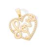 Thumbnail Image 1 of 10K Gold Love Heart Necklace Charm