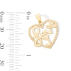 Thumbnail Image 2 of 10K Gold Love Heart Necklace Charm