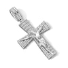 Thumbnail Image 2 of Sterling Silver CZ Crucifix Necklace Charm