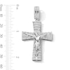 Thumbnail Image 3 of Sterling Silver CZ Crucifix Necklace Charm