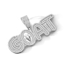 Thumbnail Image 2 of Sterling Silver CZ GOAT Necklace Charm