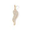 Thumbnail Image 1 of 10K Gold CZ Italian Horn Necklace Charm