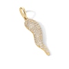 Thumbnail Image 2 of 10K Gold CZ Italian Horn Necklace Charm