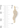 Thumbnail Image 3 of 10K Gold CZ Italian Horn Necklace Charm