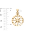 Thumbnail Image 3 of 10K Gold Open Compass Necklace Charm