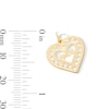 Thumbnail Image 2 of 10K Gold Amor Heart Necklace Charm