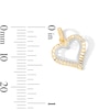 Thumbnail Image 2 of 10K Gold Open Heart Two-Tone Necklace Charm