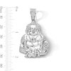 Thumbnail Image 3 of Sterling Silver CZ Happy Buddha Necklace Charm