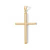 Thumbnail Image 1 of 10K Hollow Gold Textured Cross Necklace Charm