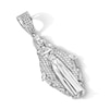 Thumbnail Image 2 of Sterling Silver CZ Mary Necklace Charm