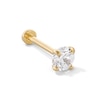 Thumbnail Image 1 of 14K Gold 1/4 CT. T.W. Lab-Created Diamond Stud - 18G 5/16&quot;