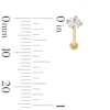 Thumbnail Image 2 of 14K Gold 1/4 CT. T.W. Lab-Created Diamond Stud - 18G 5/16&quot;