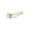 Thumbnail Image 1 of 14K Gold Lab-Created Diamond Accent Stud - 18G 5/16&quot;