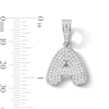 Thumbnail Image 3 of Sterling Silver CZ Bubble Initial Necklace Charm