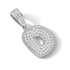 Thumbnail Image 2 of Sterling Silver CZ Bubble Initial Necklace Charm