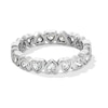 Thumbnail Image 1 of Sterling Silver CZ Heart Eternity Ring - Size 7