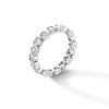 Thumbnail Image 2 of Sterling Silver CZ Heart Eternity Ring - Size 7