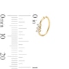 Thumbnail Image 2 of 14K Gold 1/15 CT. T.W. Lab-Created Diamond Hoop - 19G