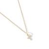 Thumbnail Image 2 of Child's 10K Gold 1/20 CT. T.W. Lab-Created Diamond Cross Pendant - 13&quot;