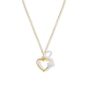 Thumbnail Image 1 of Child's 10K Gold 1/20 CT. T.W. Lab-Created Diamond Heart Pendant - 13&quot;