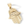 Thumbnail Image 2 of 10K Gold Diamond-Cut Hamsa Necklace Charm