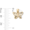 Thumbnail Image 3 of 10K Gold Diamond Cut Butterfly Necklace Charm